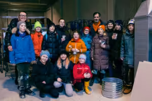Young curators with Film director, Baltasar Kormákur